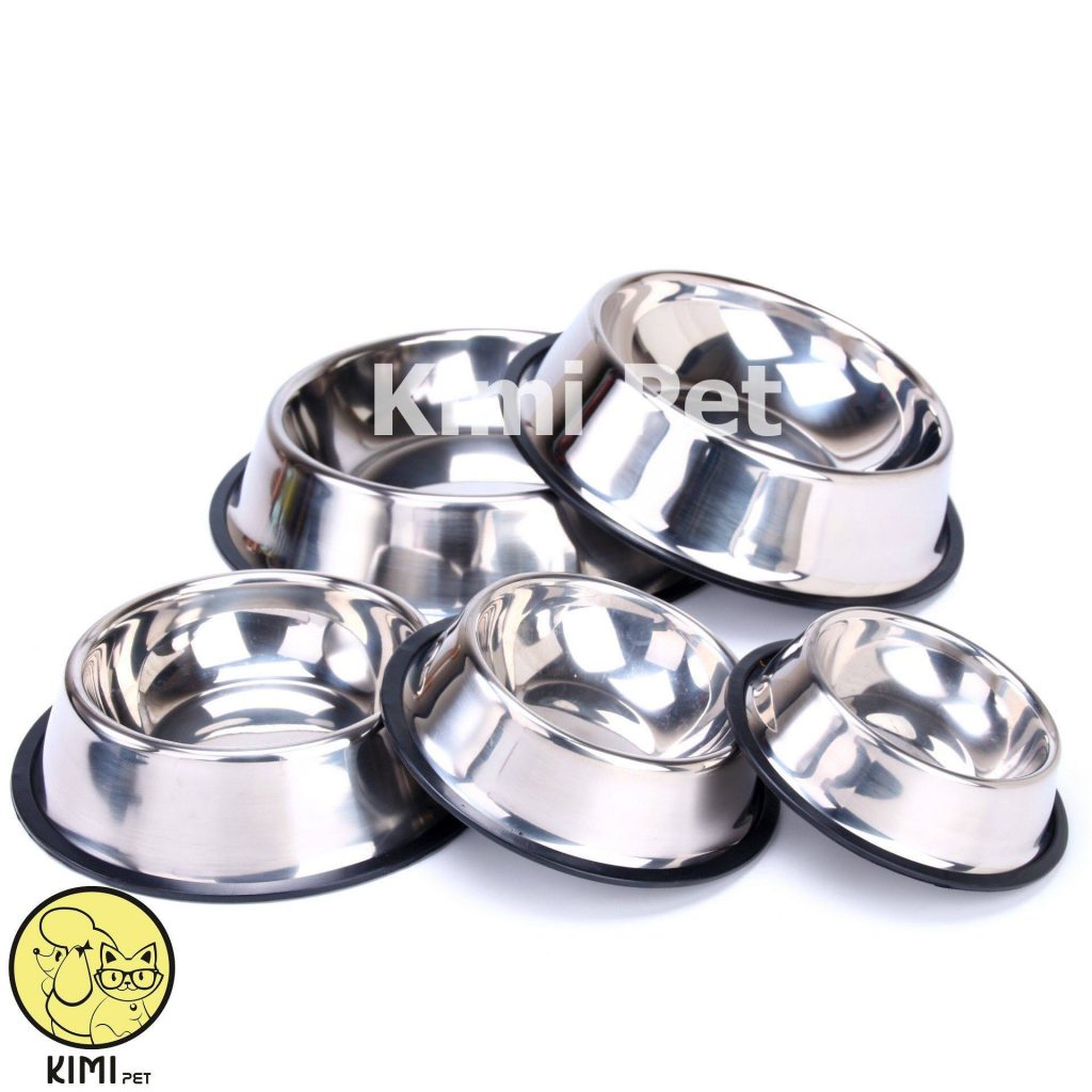 Bát ăn inox cho chó mèo