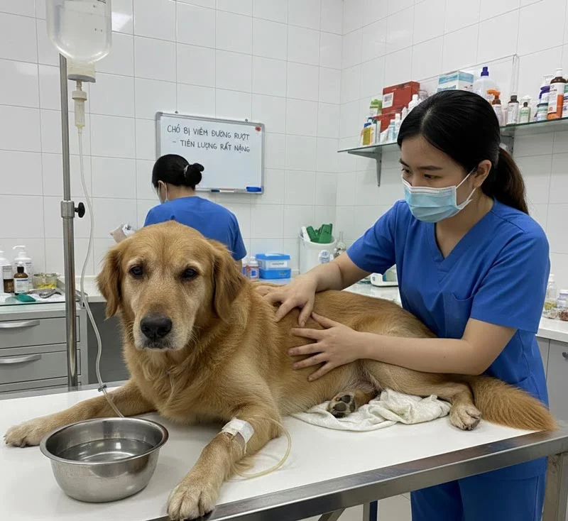 Cách trị bệnh chó bị đường ruột