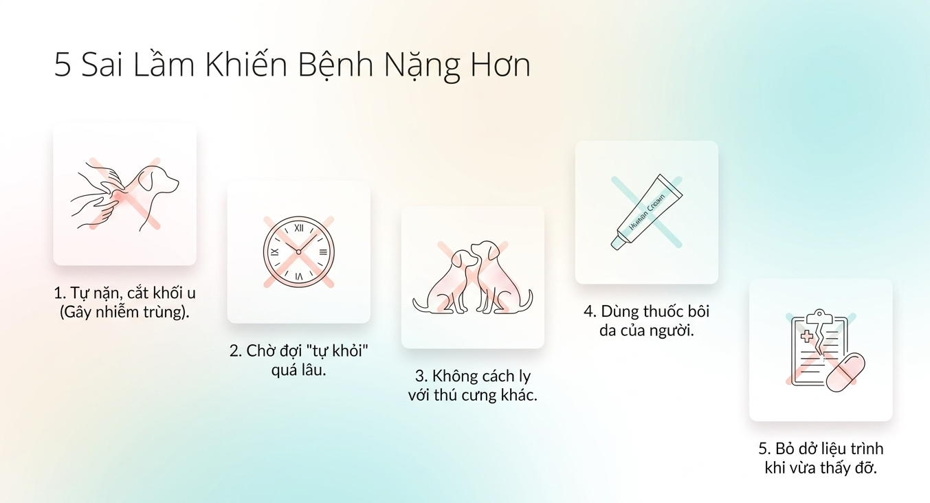 sùi mào gà ở chó